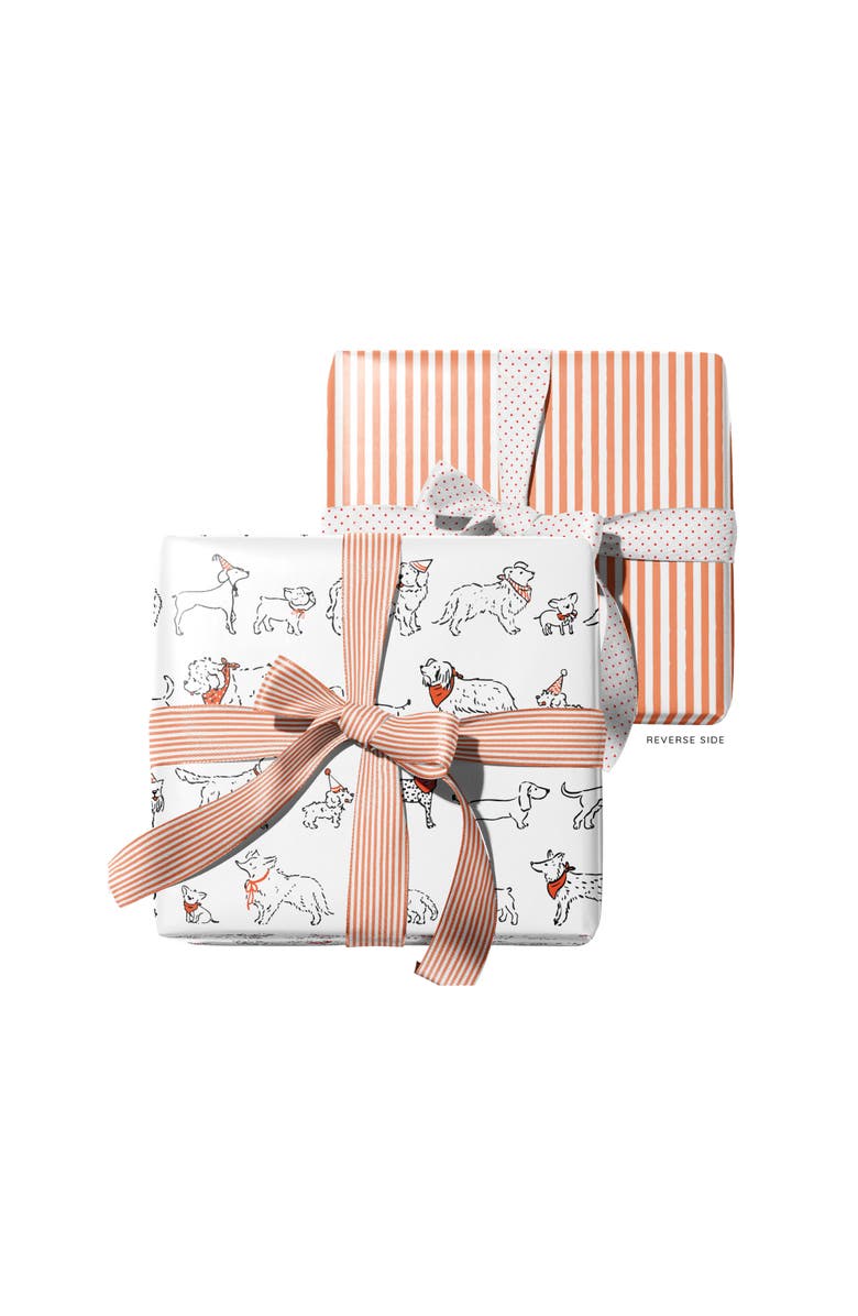 Ramus & Co Eight Sheets Two-Sided "Party Dogs" Heavyweight Gift Wrap, Alternate, color, Multicolored