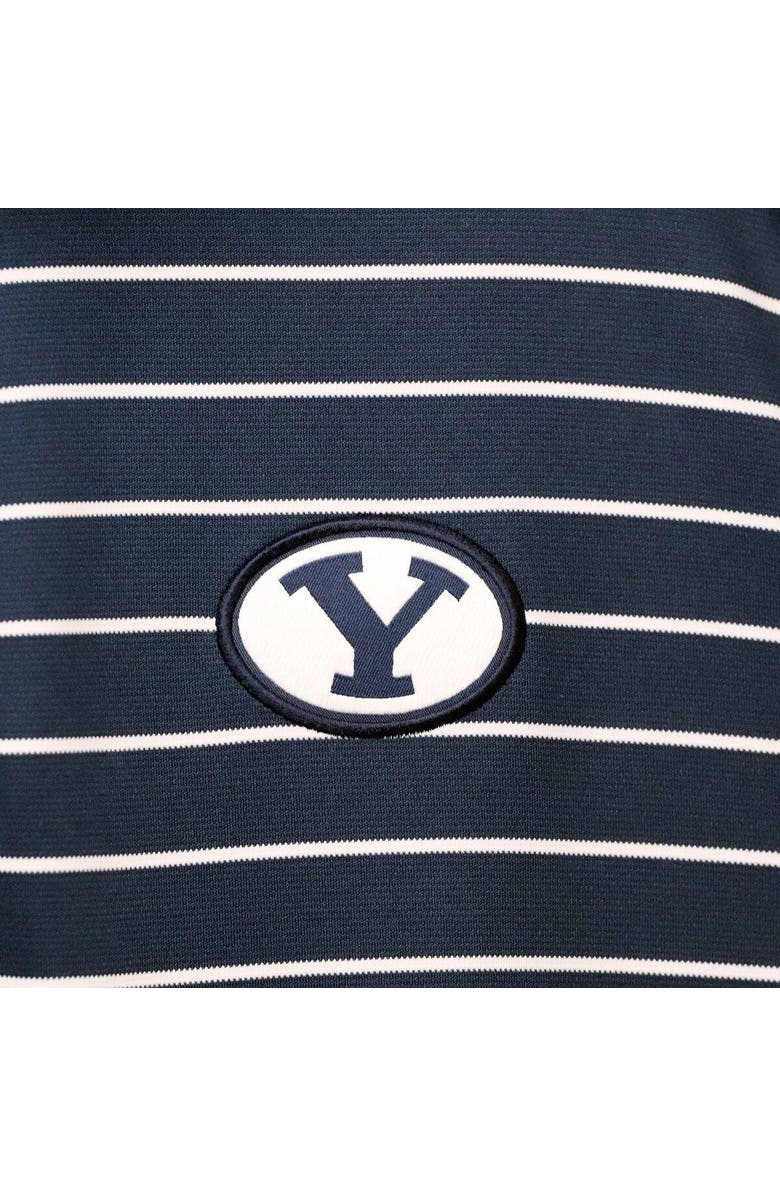 Nike Men's Nike Navy BYU Cougars Victory Stripe Performance 2022 Coaches Polo, Alternate, color,