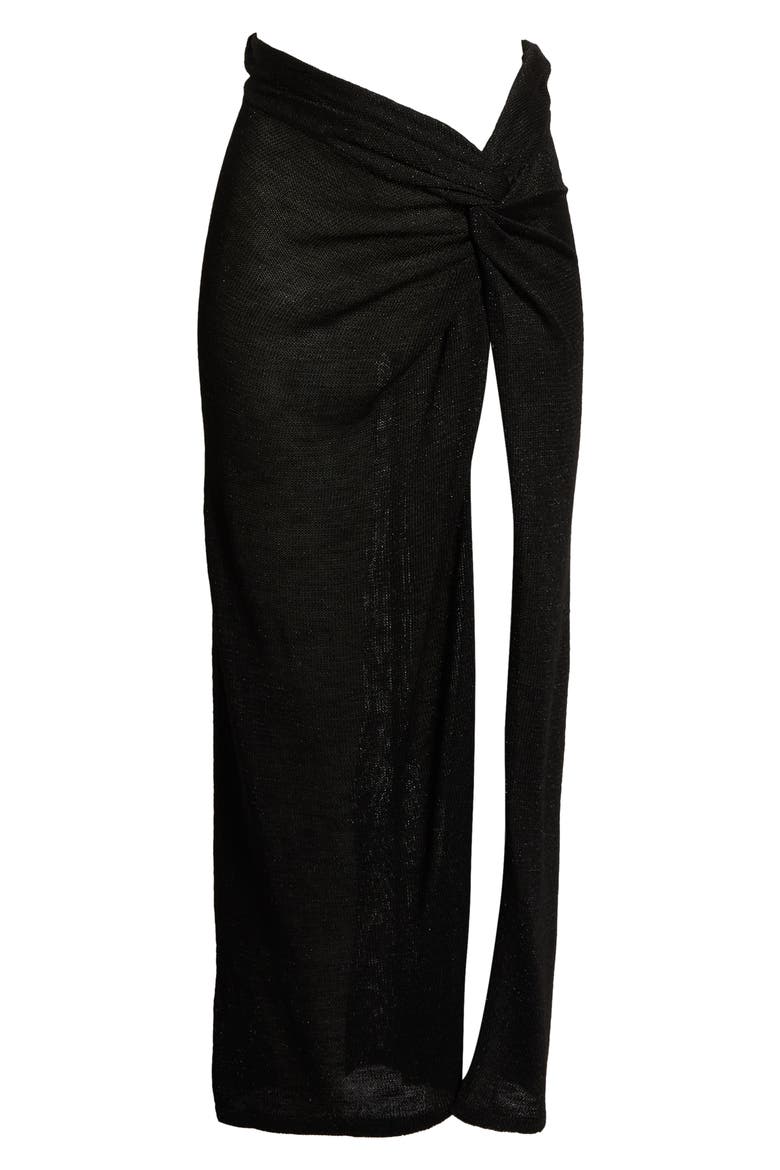 Cover-Up Maxi Skirt, Alternate, color, BLACK