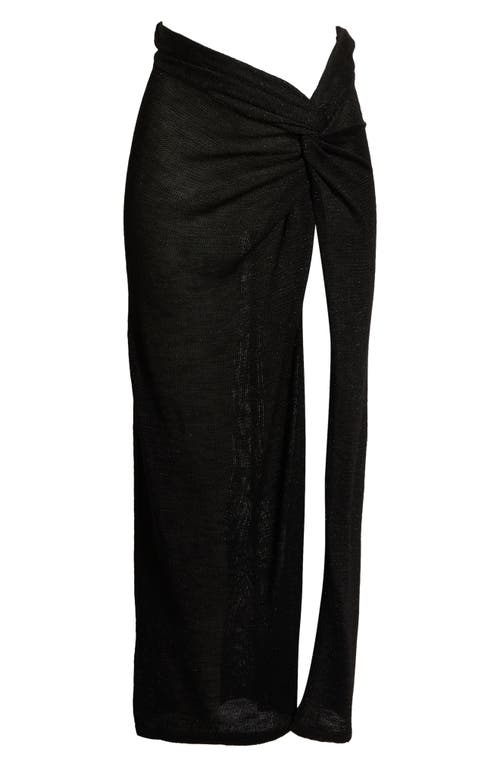 Elan Cover-up Maxi Skirt In Black