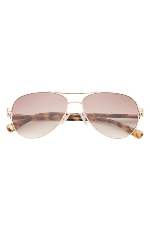 57mm Aviator Sunglasses