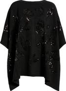 KASPER Sequin Poncho