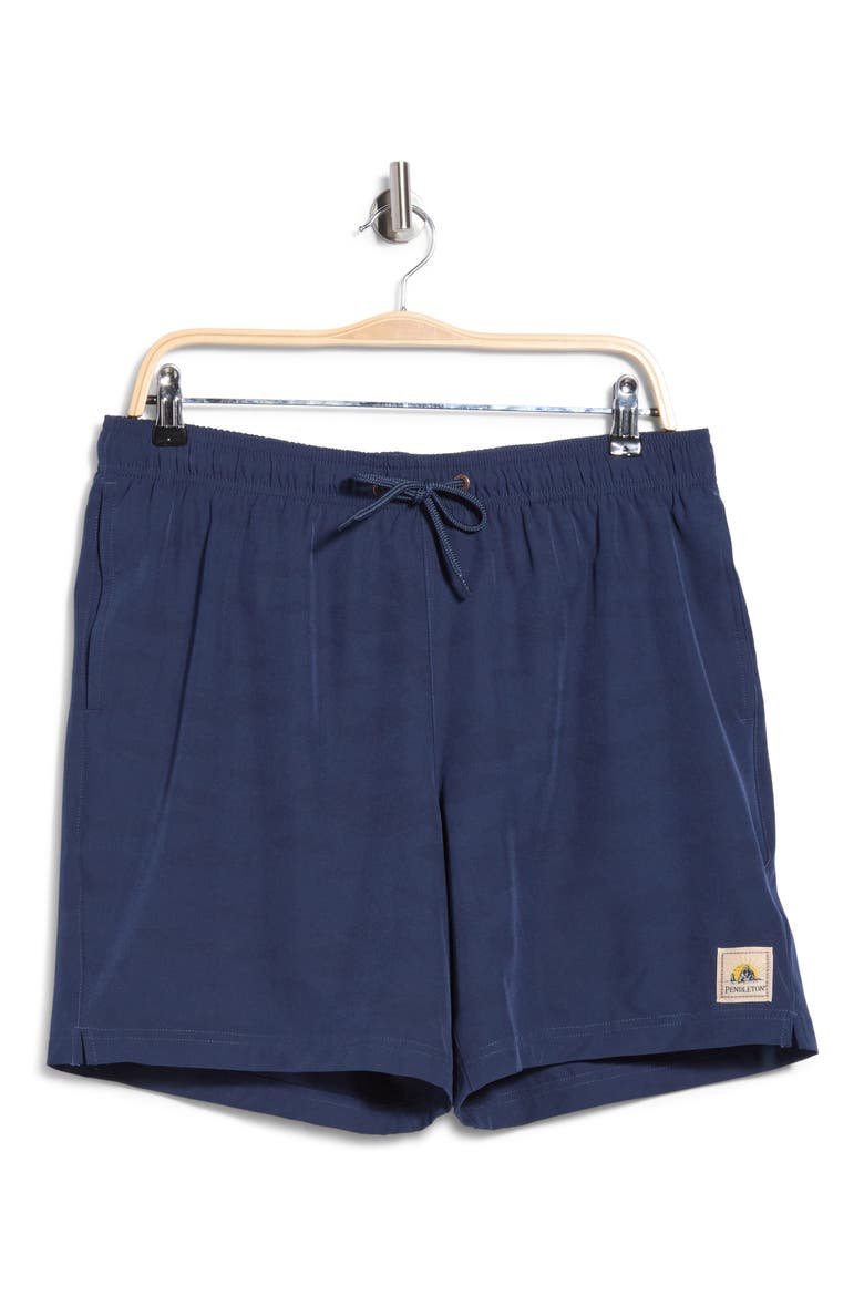 HydroMorph Shoreside Swim Trunks, Alternate, color, DRESS BLUES SALMON FALLS