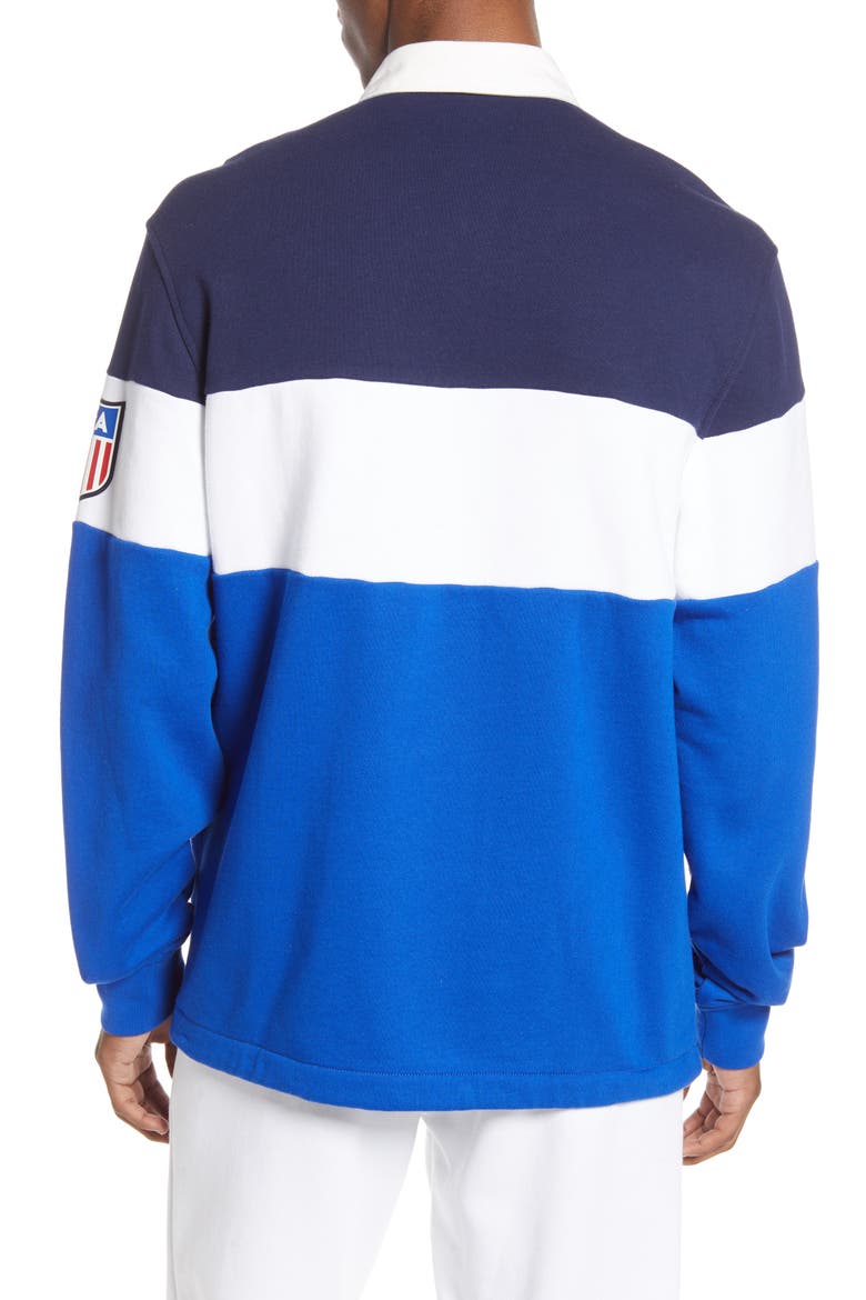 Colorblock Rugby Polo, Alternate, color, NEWPORT NAVY MULTI