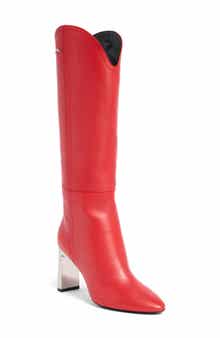 Longchamp Metallic Heel Western Boot