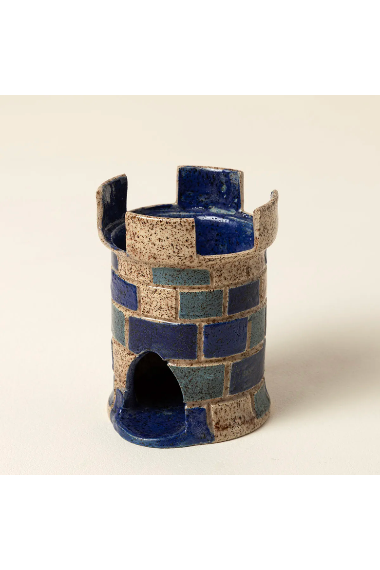 Handmade Dice Tower by A Girl And Her Puppy Pottery Studio, Alternate, color, Multi
