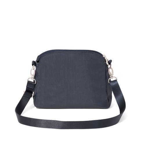 Baggallini Coastal Flip Lock Crossbody Bag In Blue