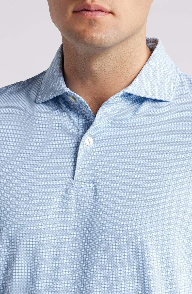 Peter Millar Delancey Tailored Fit Dot Pattern Performance Golf Polo, Alternate, color,