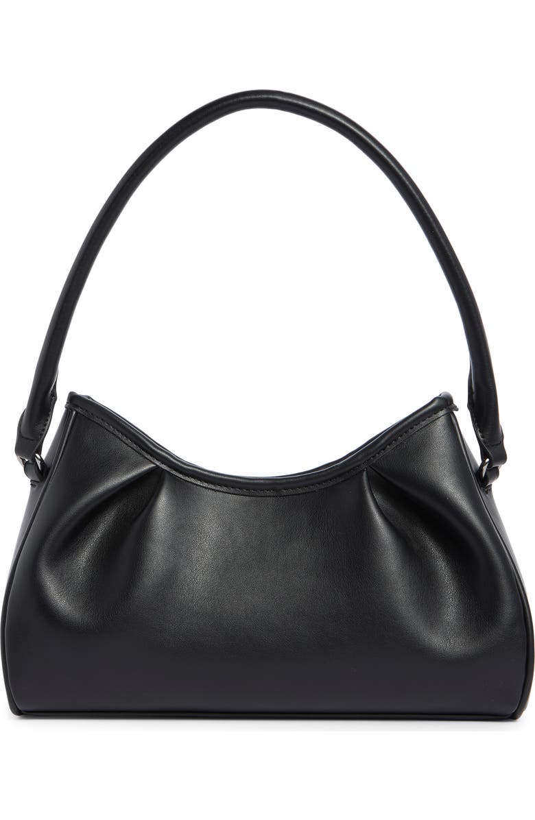 BCBG Pleated Shoulder Bag, Alternate, color, Black