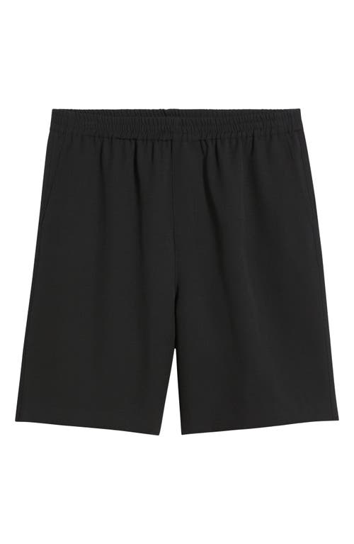 Frame Men's Wool Relaxed Fit Pull-on Shorts In Black