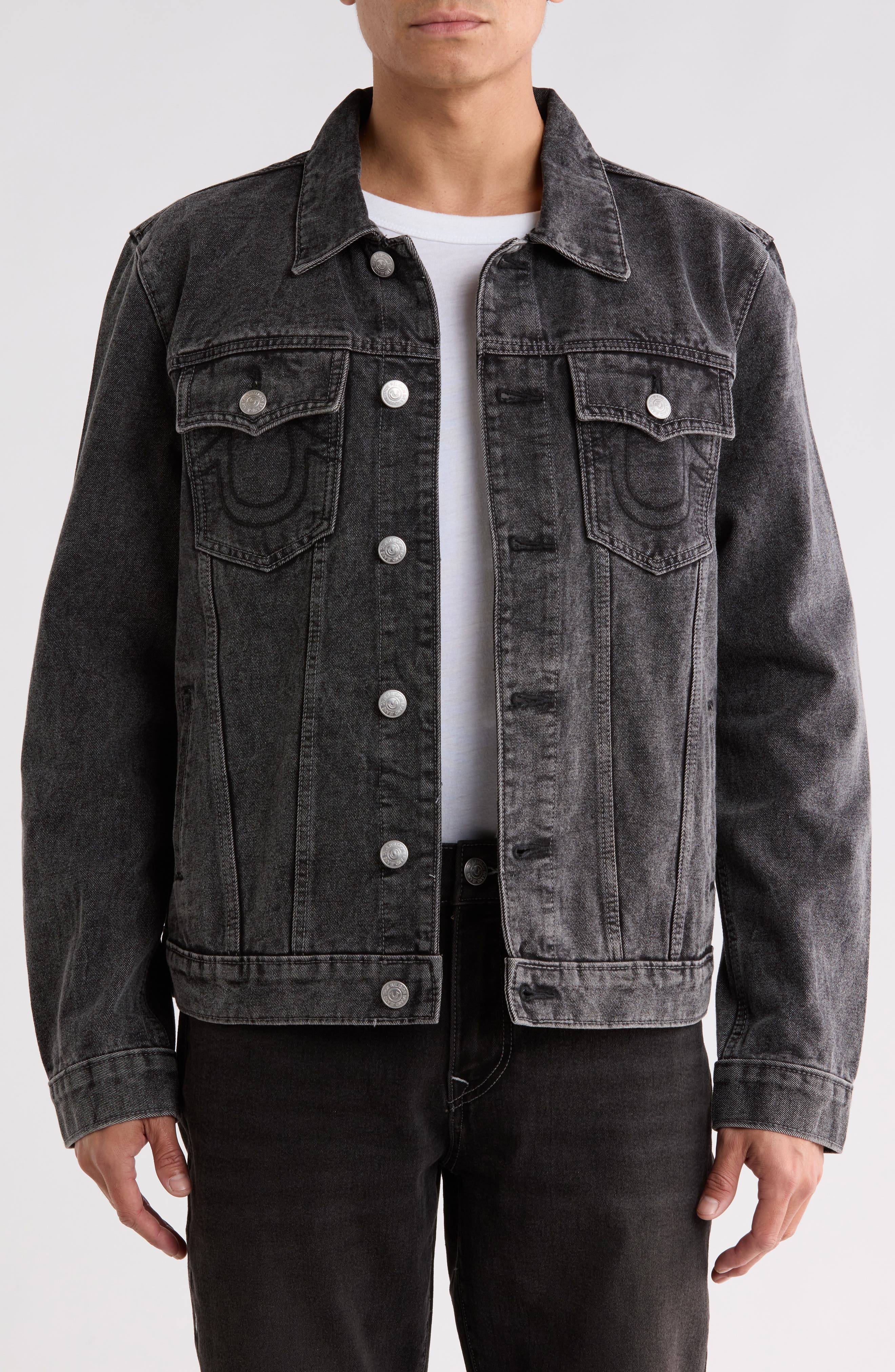 Jesse Studded Denim Trucker Jacket