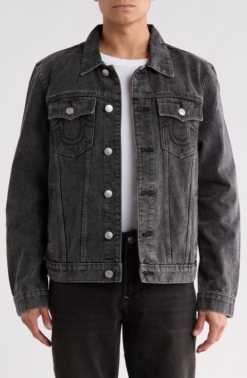 Jesse Studded Denim Trucker Jacket