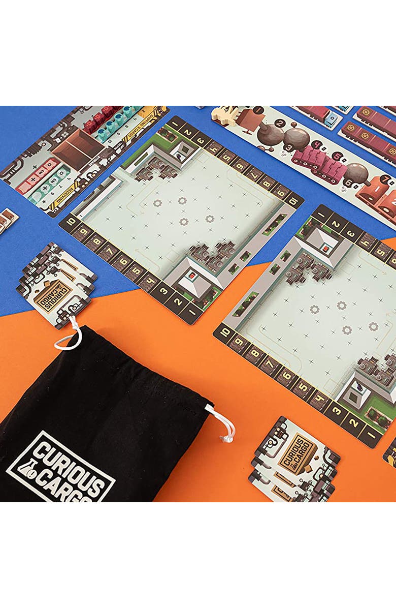 Capstone Games Curious Cargo Strategy Board Game, 2 Players, Alternate, color, Multicolored