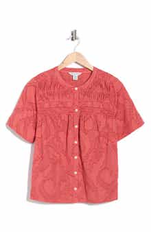 Tommy Bahama Isla Dream Short Sleeve Pintuck Top