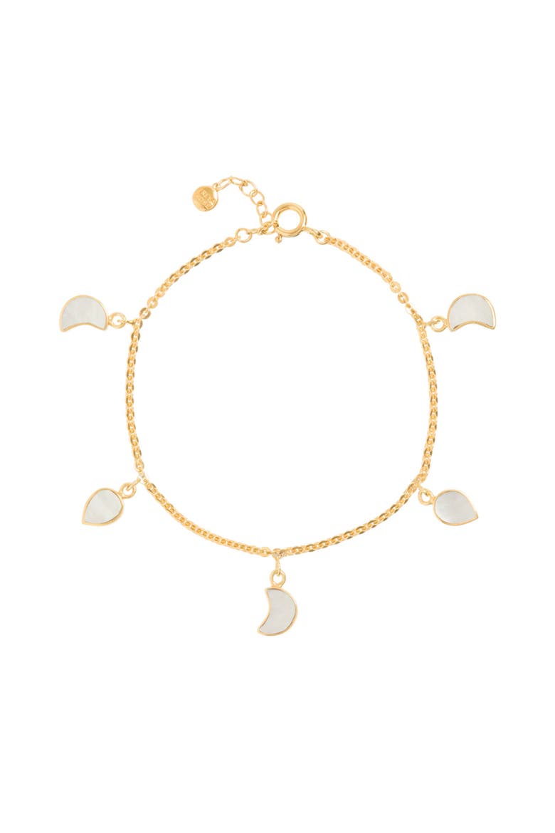 Petite Moon Bracelet, Main, color, Gold