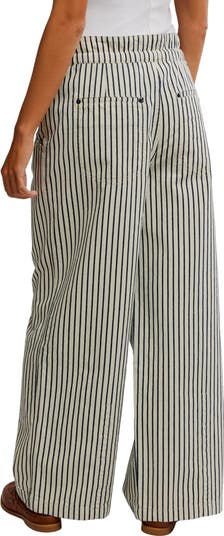 Dakota Stripe Wide Leg Pants