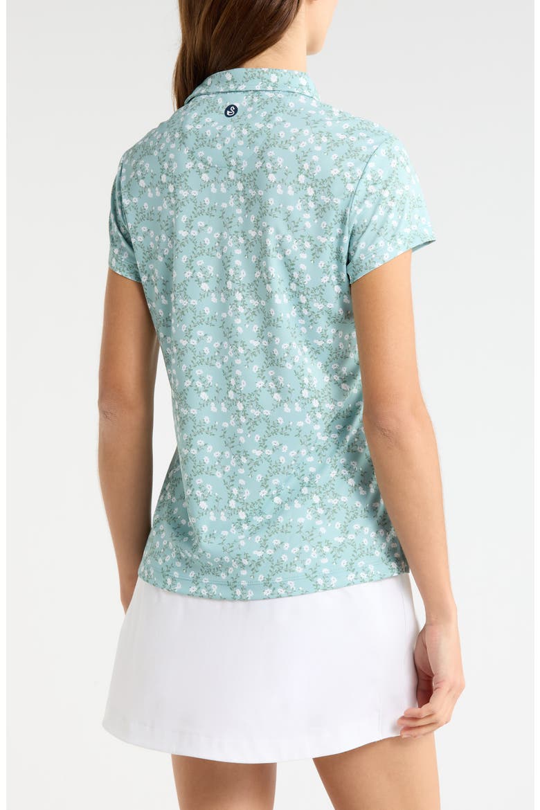 Georgia Print Golf Polo, Alternate, color, SURF