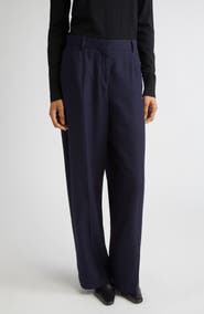 TOTEME Flannel Straight Leg Pants