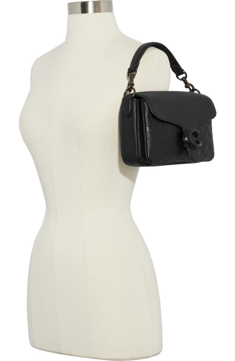 COACH Soft Tabby Signature Leather Convertible Shoulder Bag, Alternate, color,