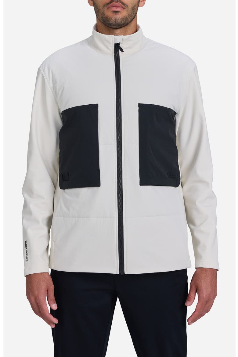 Bad Elements Montage Golf Jacket, Main, color, WHITE ONYX