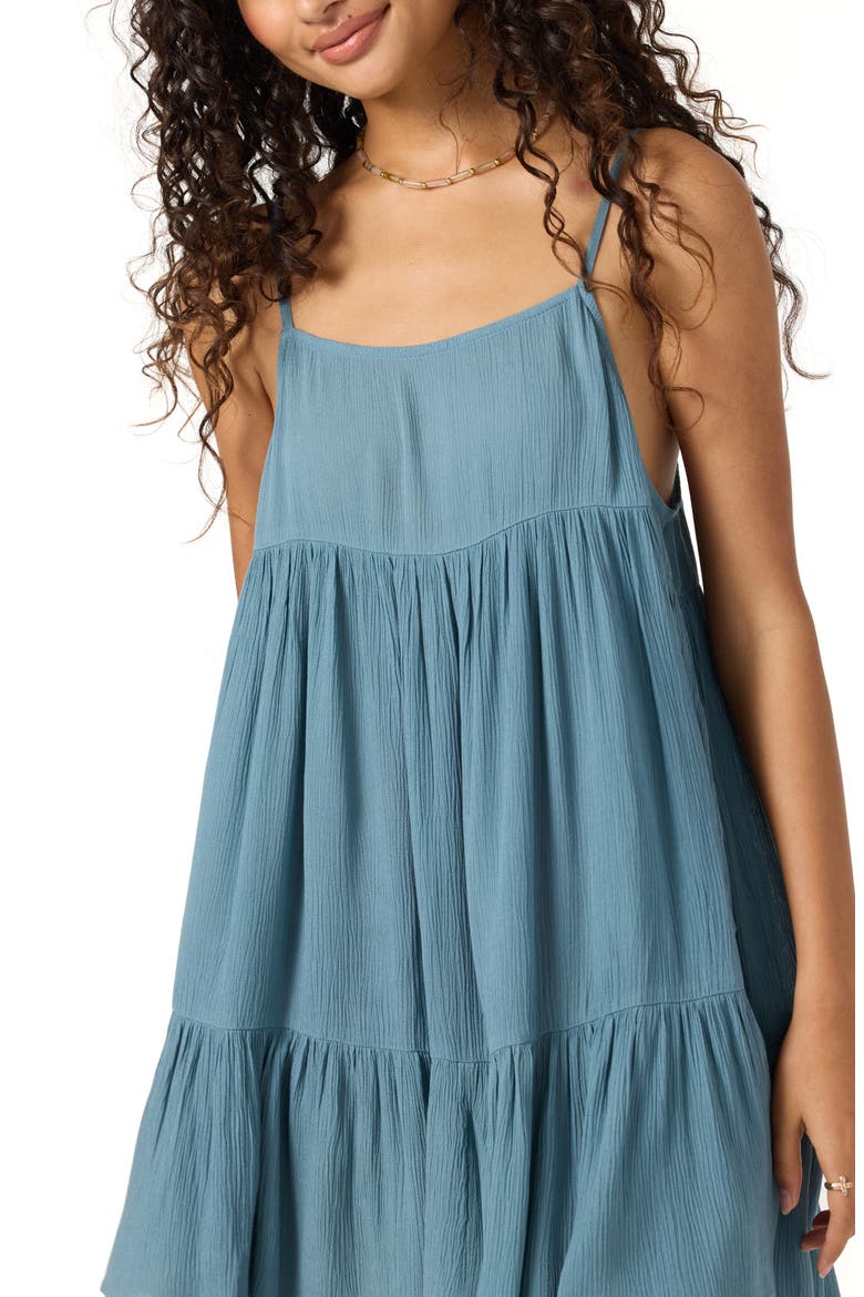 Saltwater Rilee Cover-Up Minidress, Alternate, color, PROVINCIAL BLUE