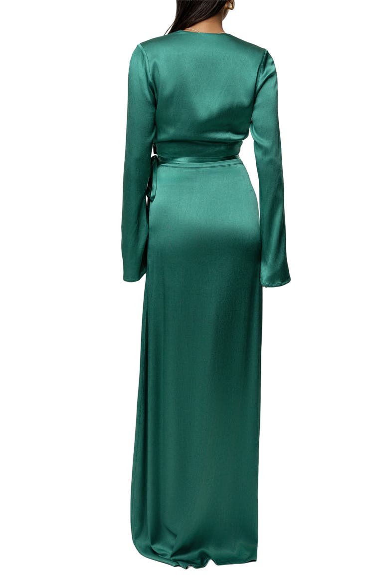 taylor long sleeve satin skirt maxi sweater dress Taylor Women's Satin Twofer A-Line Sweater Dress