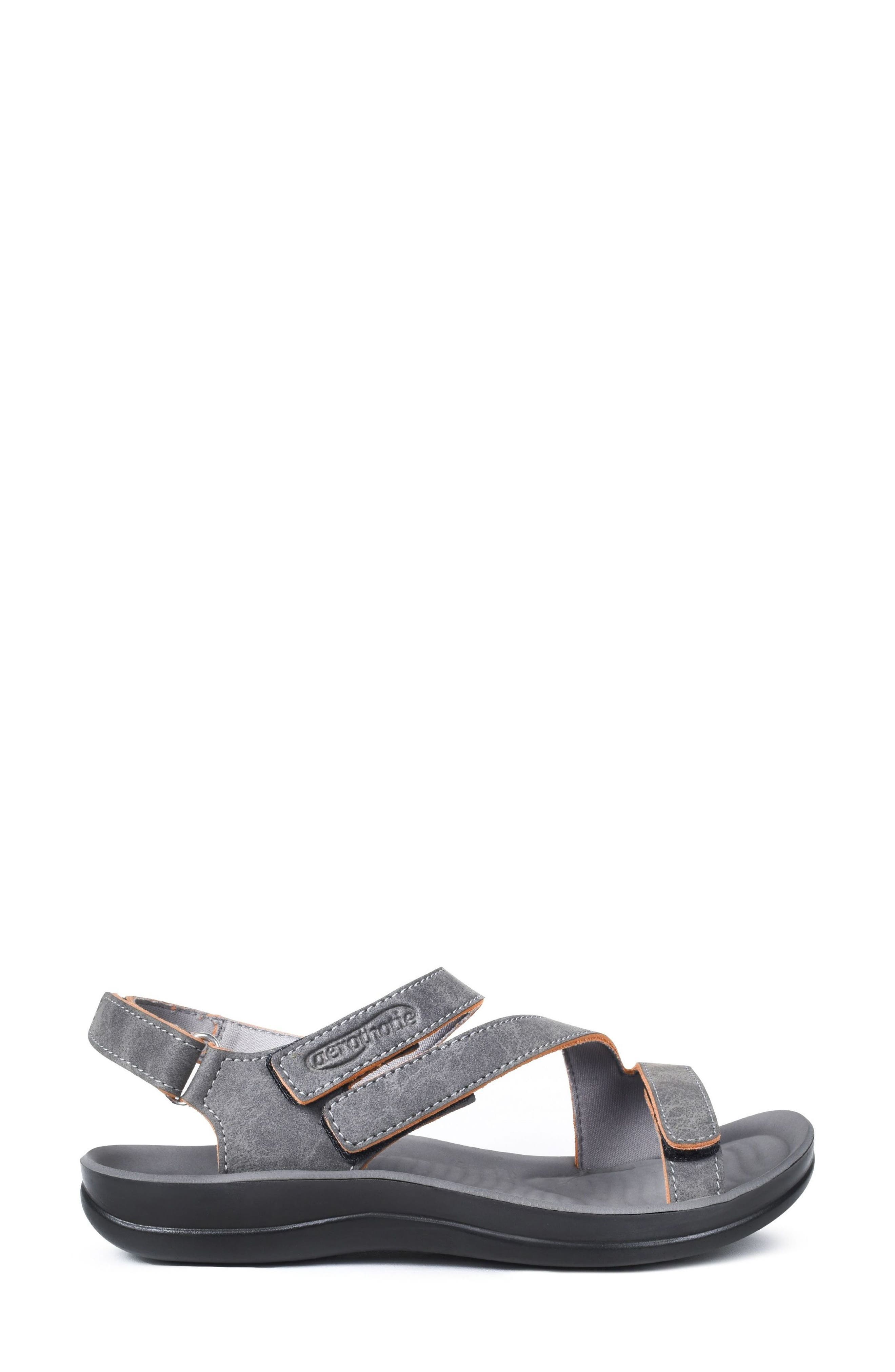 AEROTHOTIC Zion Adjustable Strap Sandal, Alternate, color, Grey