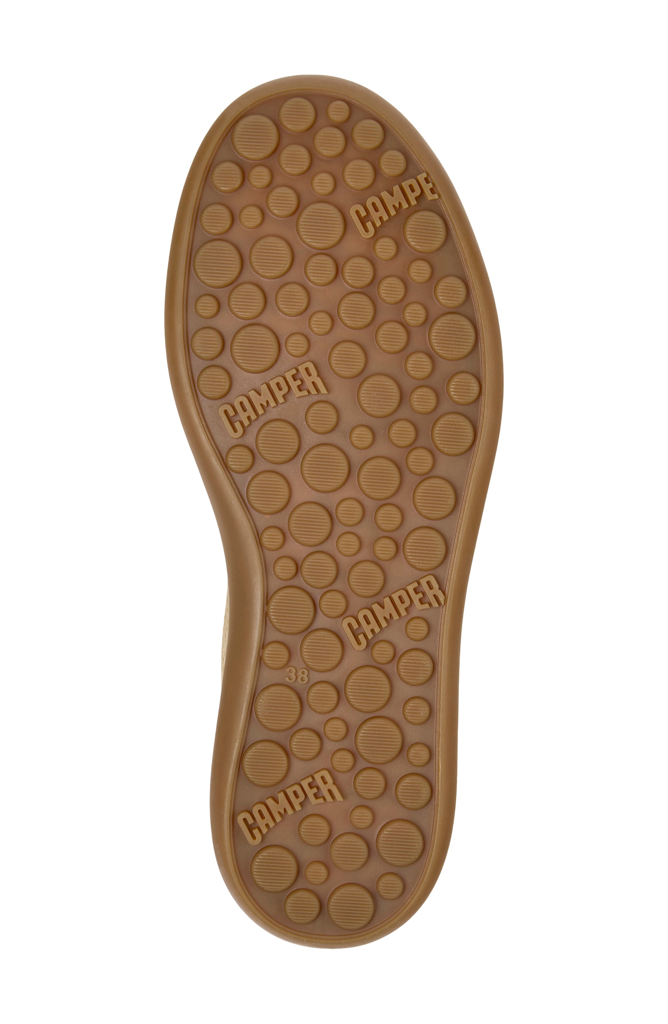 Camper Pelotas Soller Perforated Sneaker, Alternate, color, Medium Brown