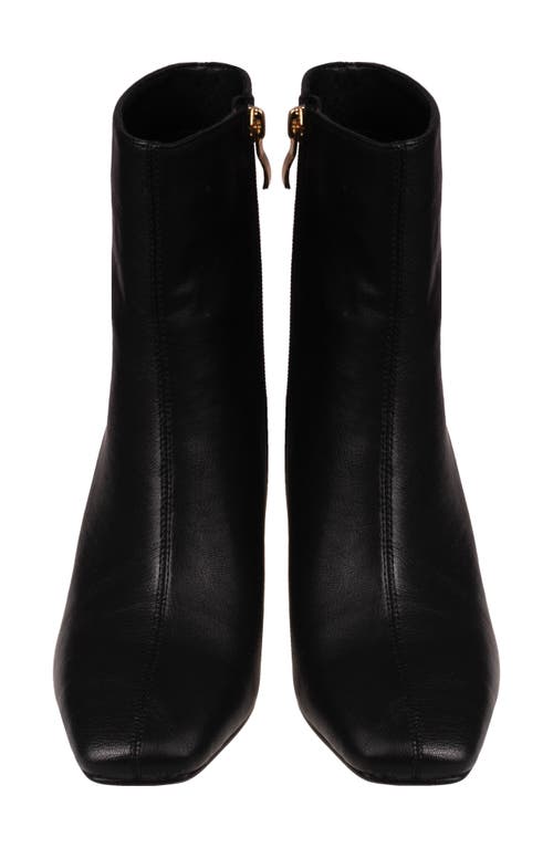 Ninety Union Mona Square Toe Wedge Boot In Black