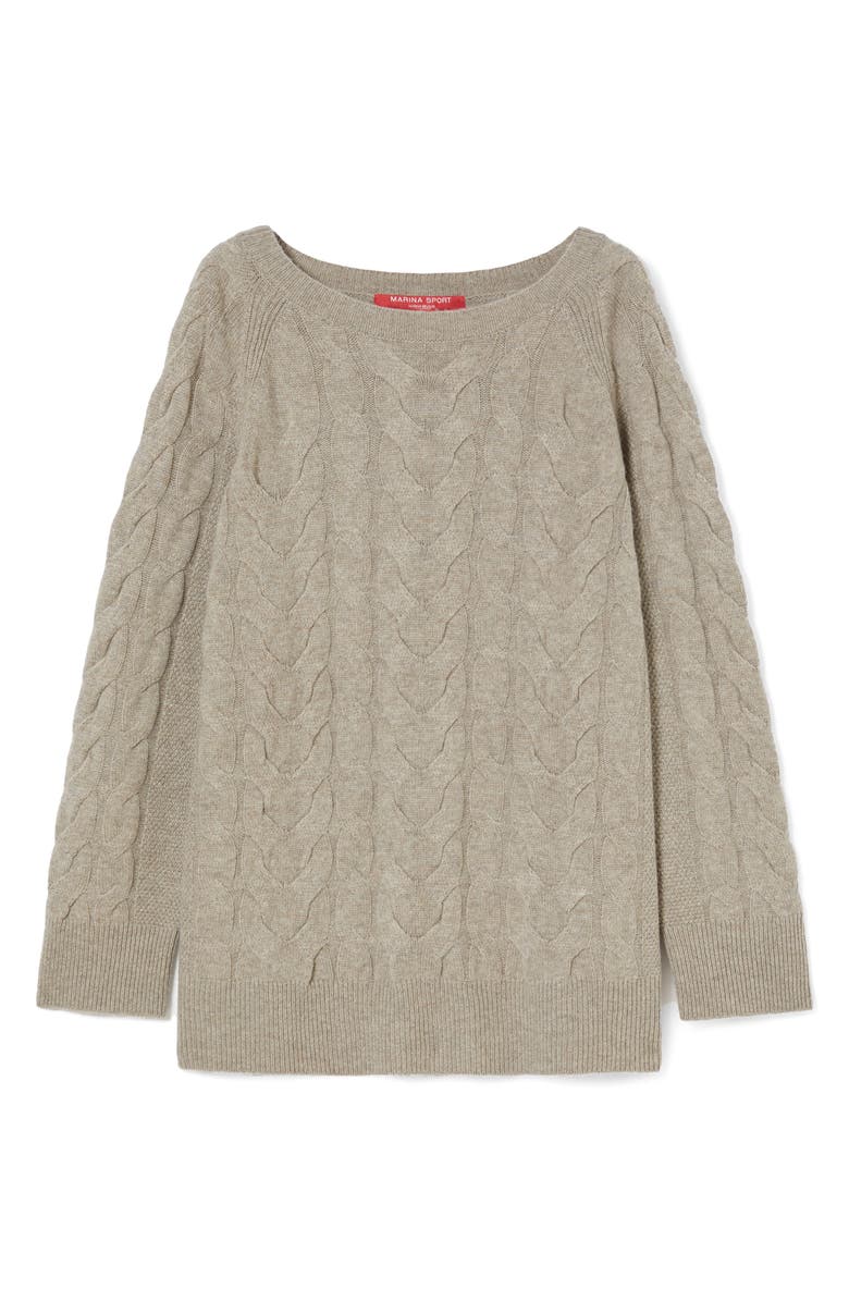 Marina Rinaldi Amato Virgin Wool & Cashmere Sweater, Alternate, color, Colonial