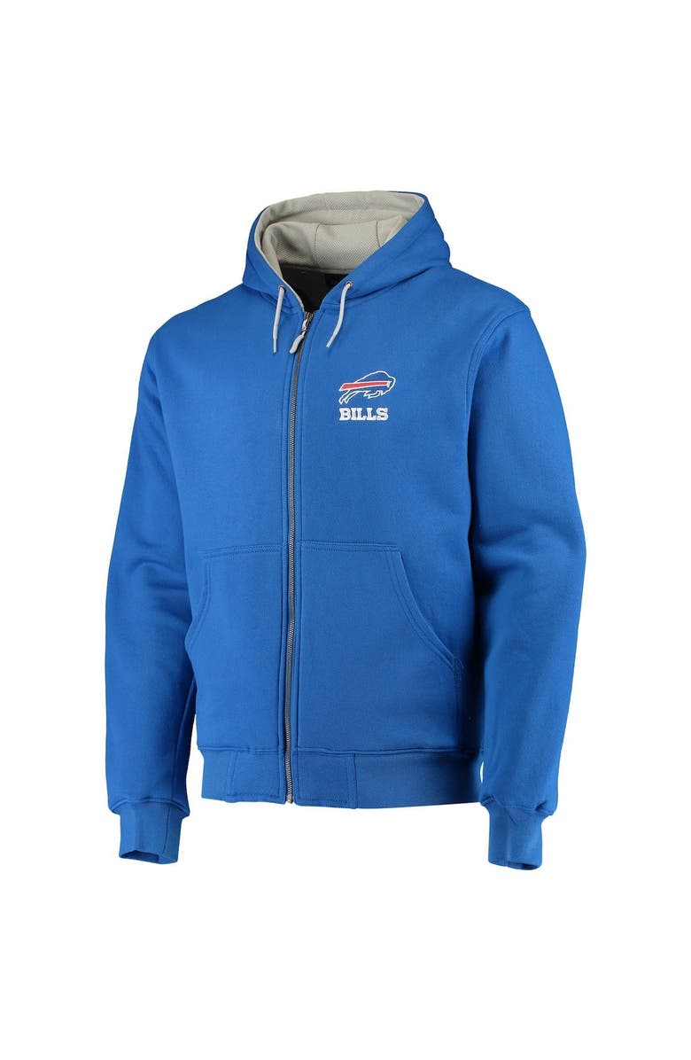 DUNBROOKE Men's Dunbrooke Royal Buffalo Bills Craftsman Thermal-Lined Full-Zip Hoodie, Alternate, color, Royal