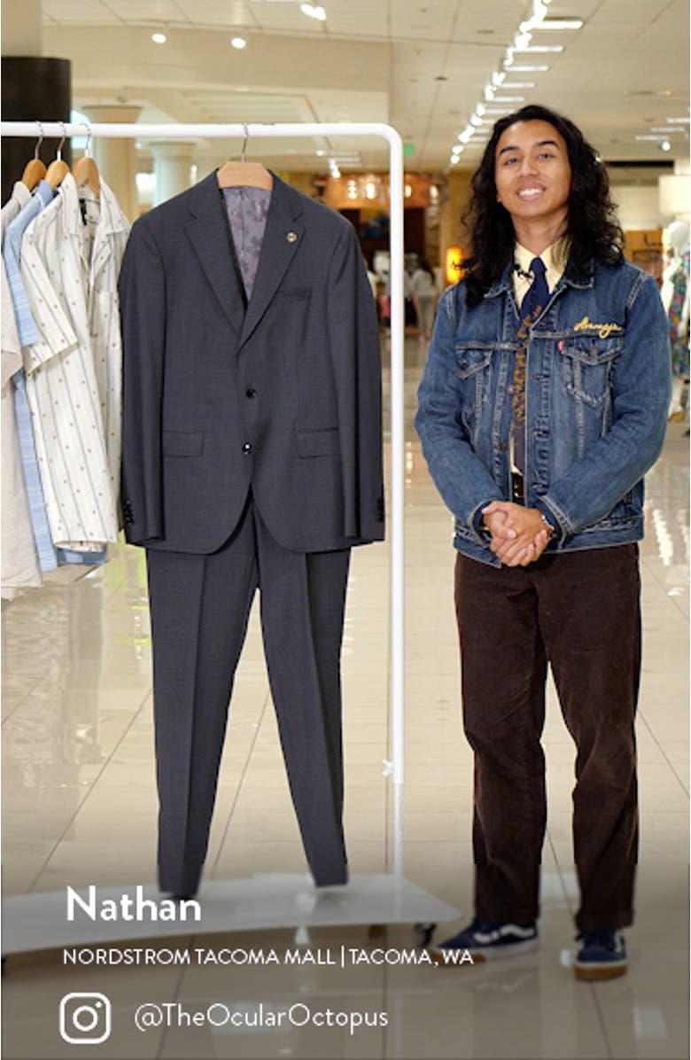 Roger Extra Slim Fit Wool Suit, sales video thumbnail