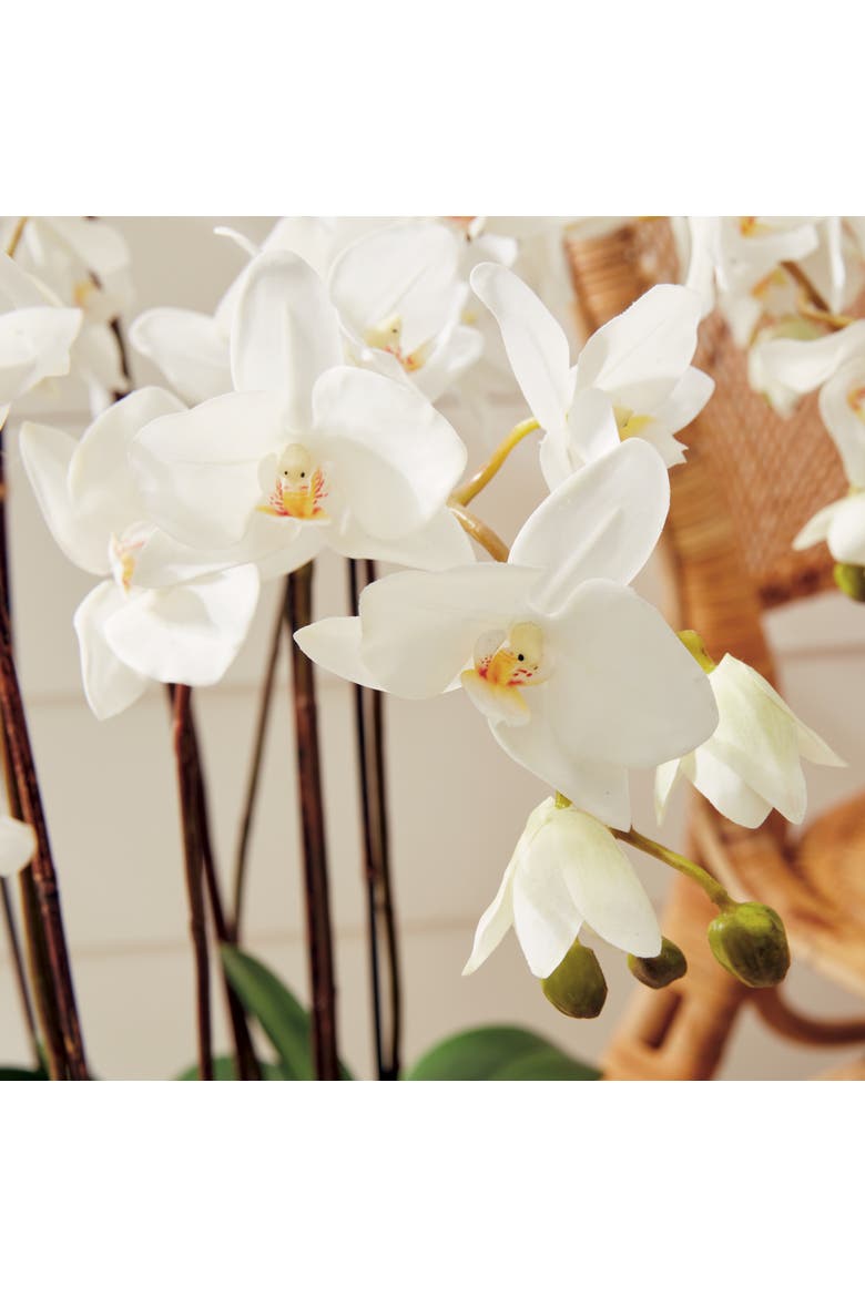 Phalaenopsis Orchid Faux (Fake) Drop-In 36", Alternate, color, White