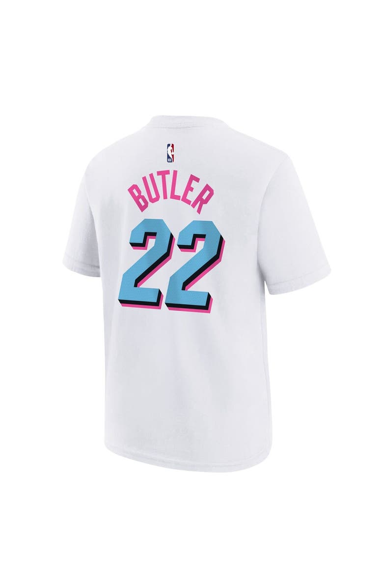 Nike Youth Nike Jimmy Butler White Miami Heat 2024/25 City Edition Name & Number T-Shirt, Alternate, color, 