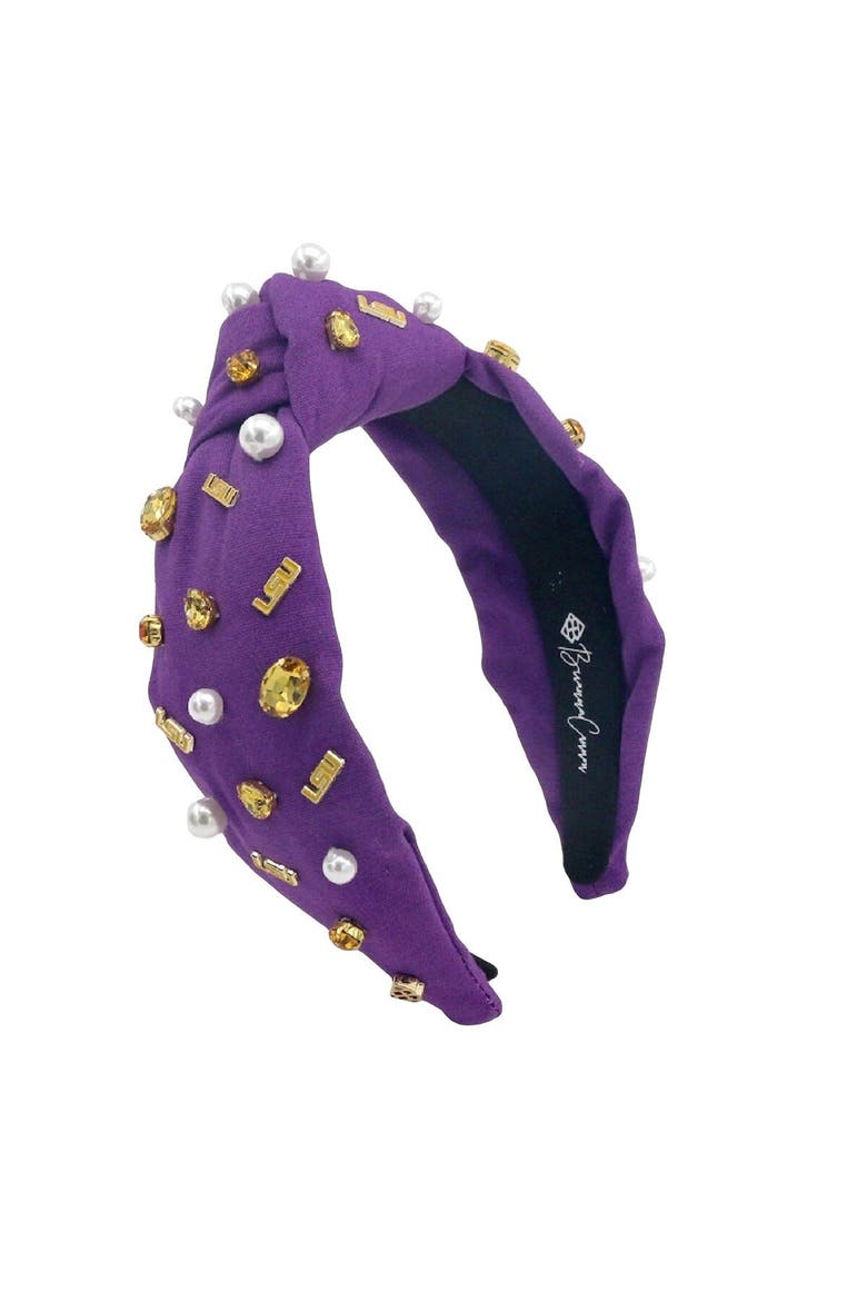 Women's Brianna Cannon LSU Tigers Logo Headband, Main, color, Purple