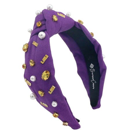 Brianna Cannon LSU Purple Logo Bow Scrunchie main image 0