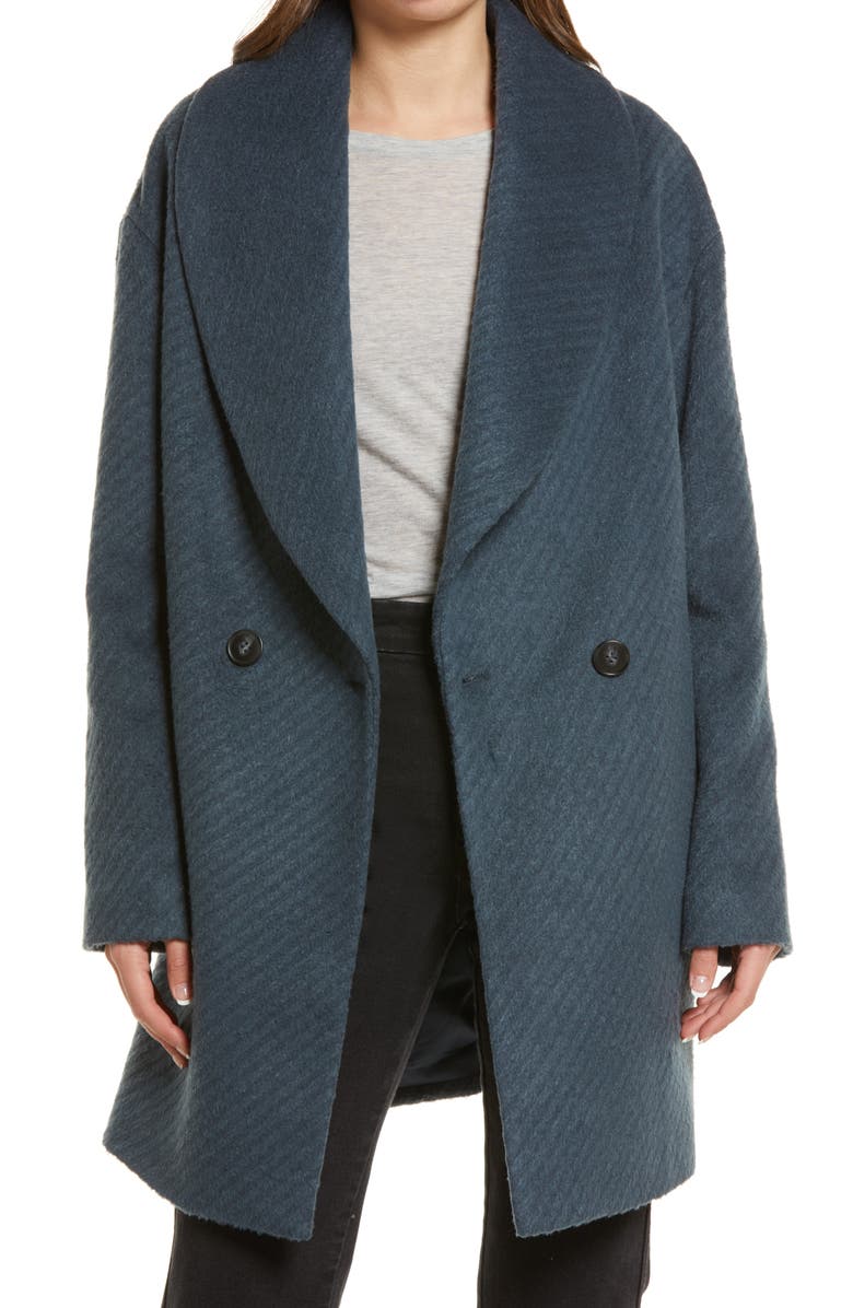 Avec Les Filles Shawl Collar Coat, Main, color,