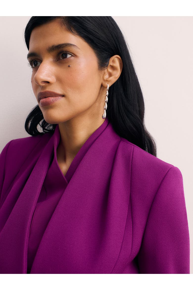 Arno Sculpt Stretch Crepe Blazer, Alternate, color, Purple