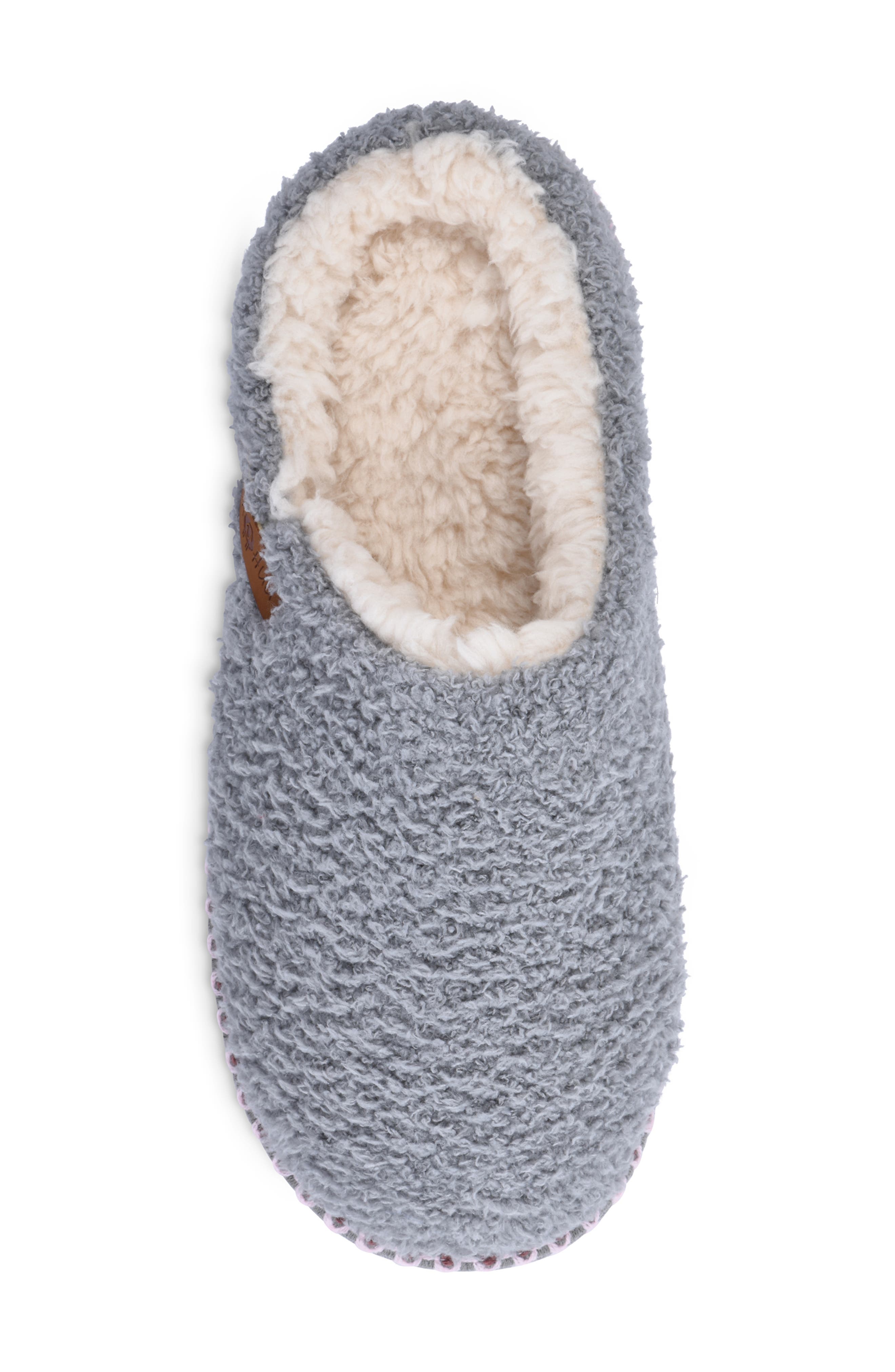 Cozee Faux Shearling Lined Slipper, Alternate, color, GREY