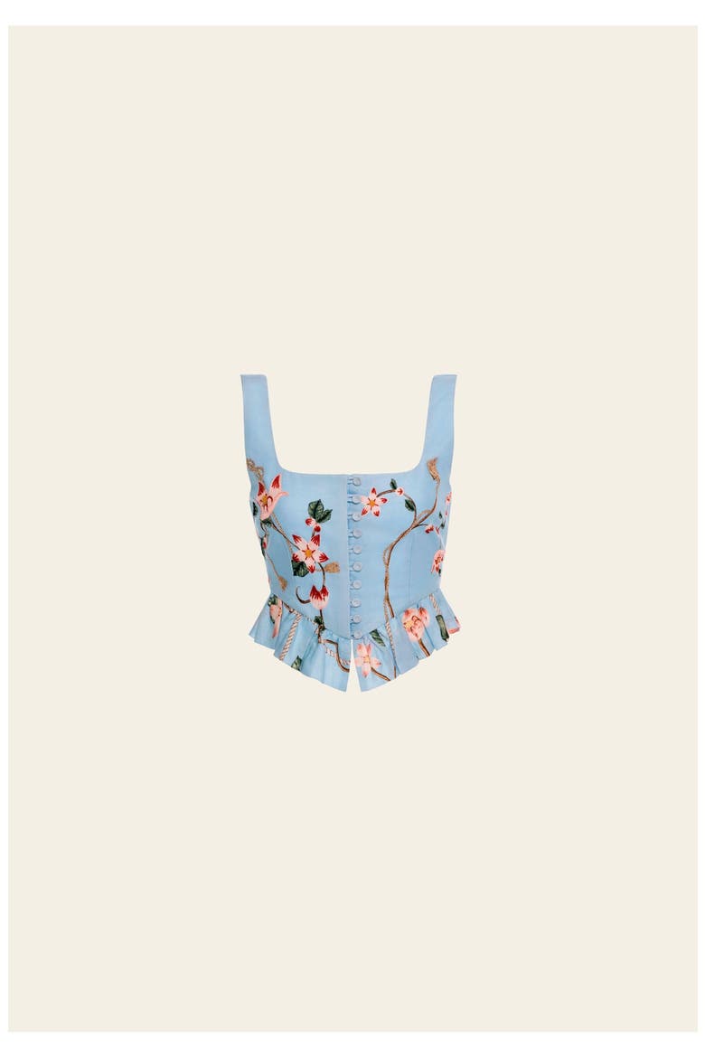 Eslabon  Navegante Cropped Top, Main, color, Blue