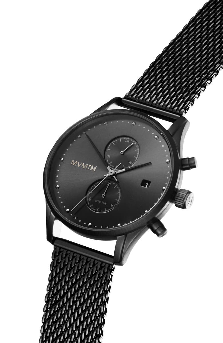 MVMT WATCHES MVMT Voyager Mesh Strap Watch, 42mm, Alternate, color, 