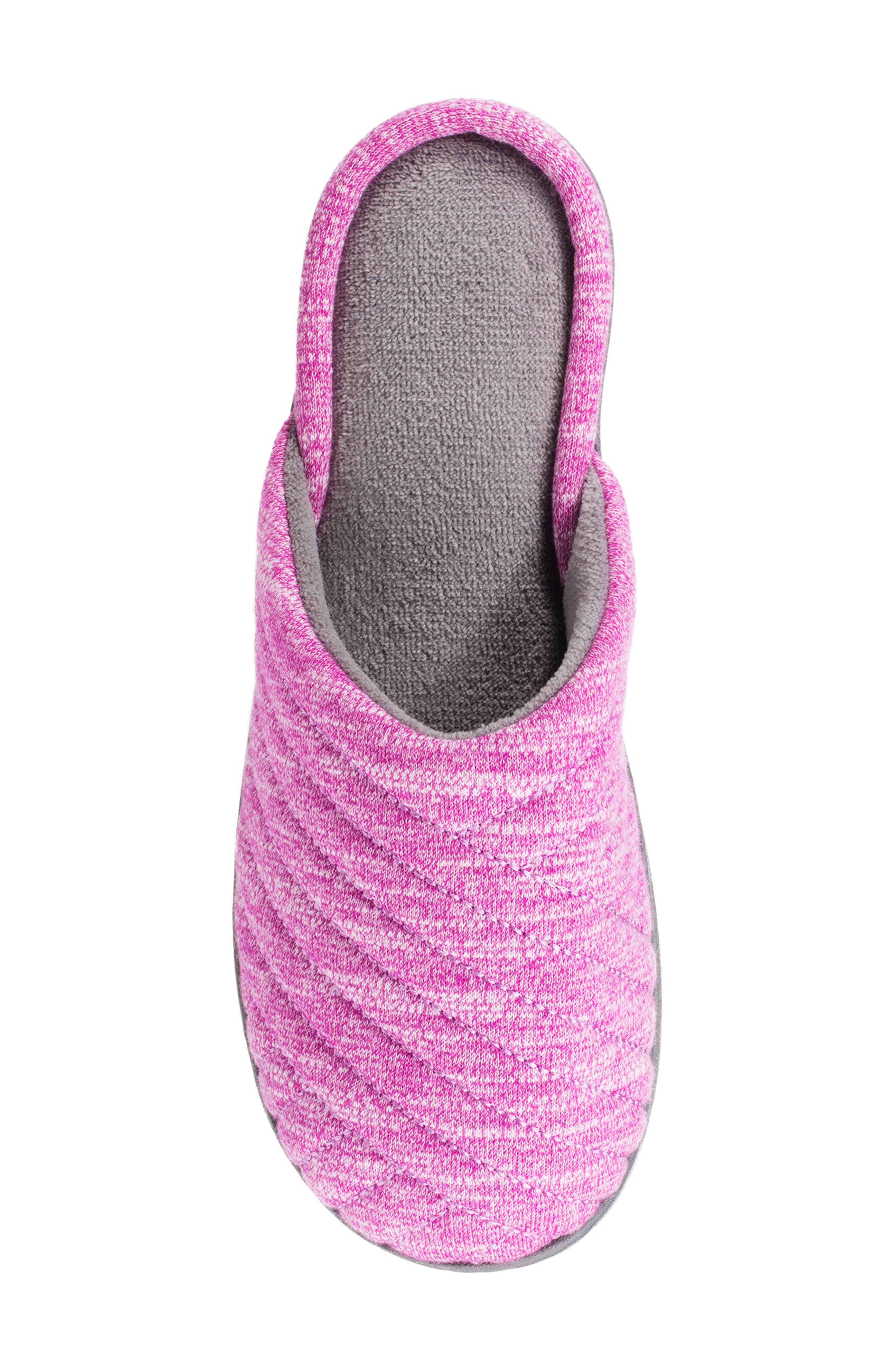 ISOTONER Andrea Space Knit Slipper, Alternate, color, Violet
