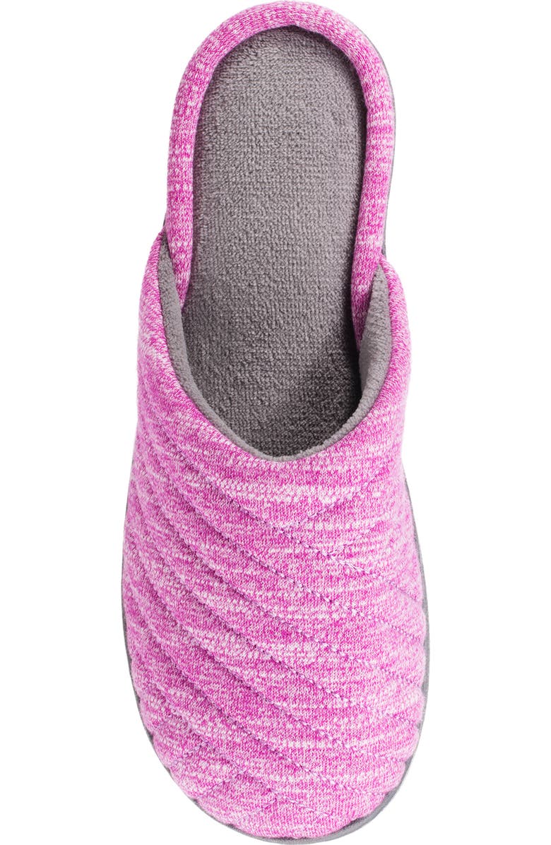 ISOTONER Andrea Space Knit Slipper, Alternate, color, Violet