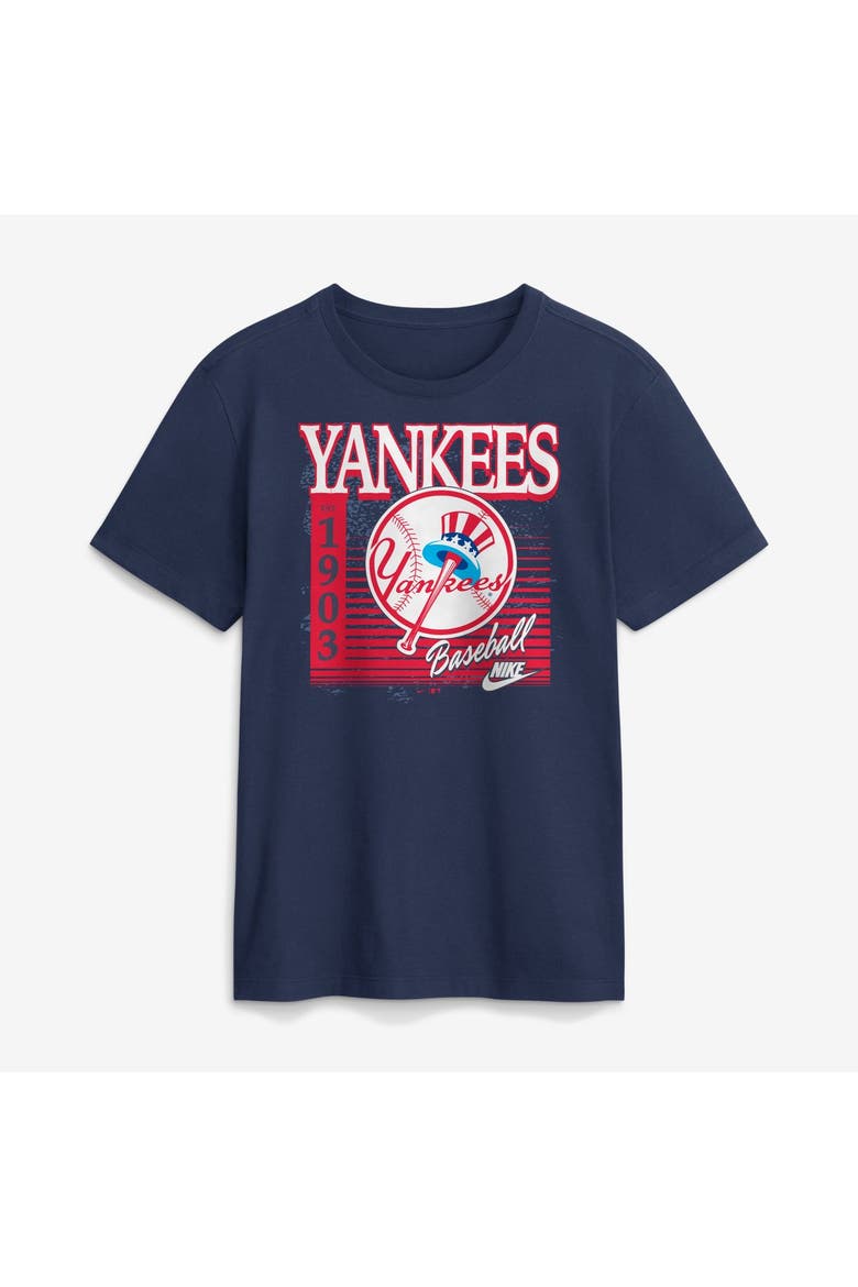 Men's Nike Navy New York Yankees Cooperstown Logo T-Shirt, Main, color, Navy