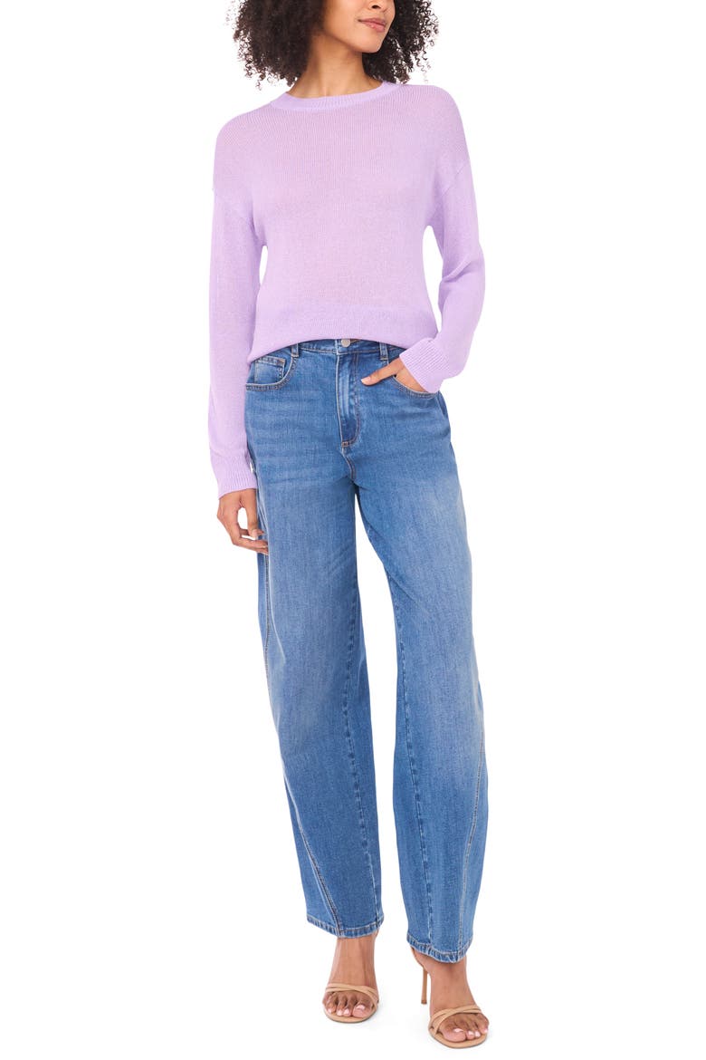 Crewneck Sweater, Alternate, color, MYSTIC PURPLE
