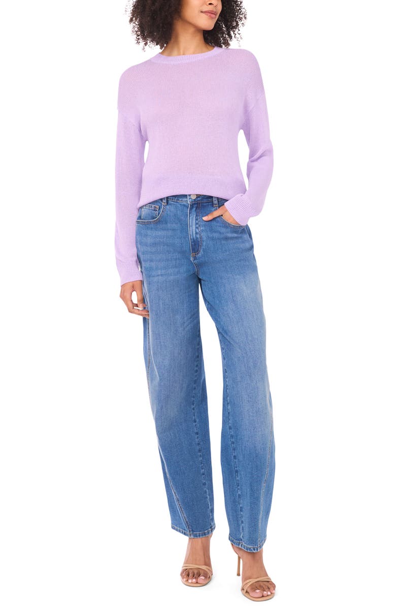 Vince Camuto Crewneck Sweater, Alternate, color, Mystic Purple