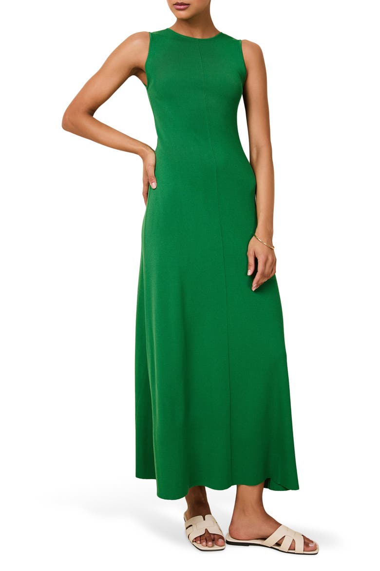 The Lucerne Rib Sundress, Main, color, TENNIS GREEN
