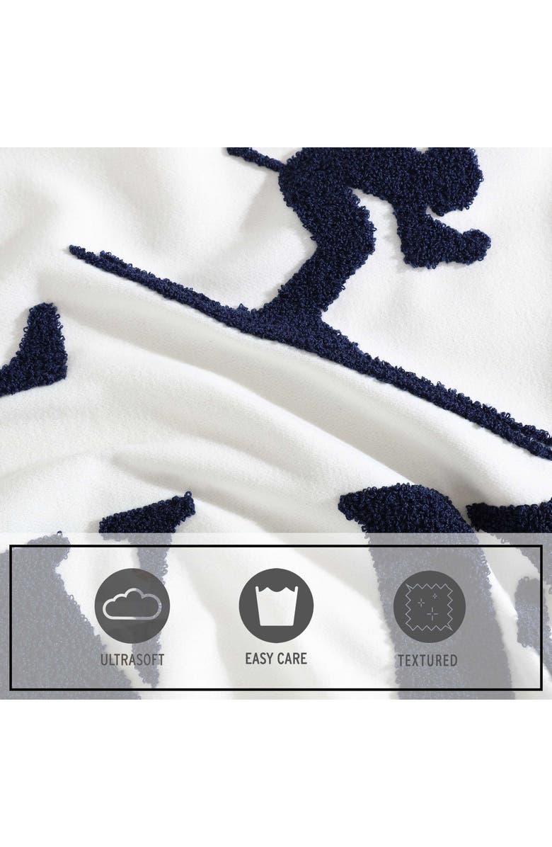 Eddie Bauer Love Ski Decorative Felt Accent Pillow, Alternate, color, Dark Blue