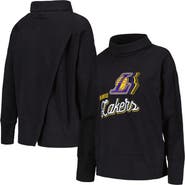 LEVELWEAR Women's Levelwear Black Los Angeles Lakers Sunset Pullover Sweatshirt