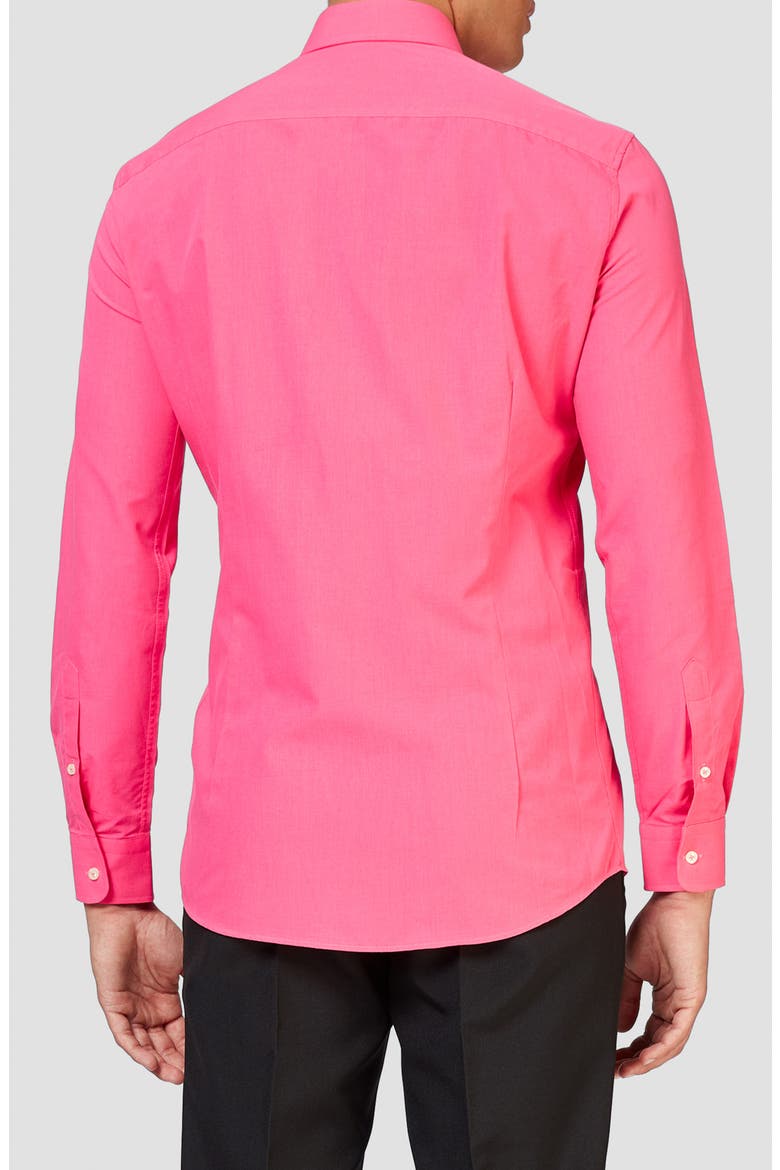 Mr. Pink Modern Tailored Fit Wrinkle Resistant Button-Up Shirt, Alternate, color, PINK
